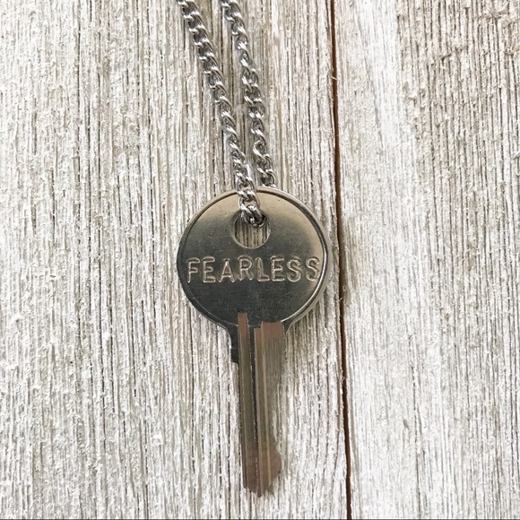 Silver Fearless Giving Keys Necklace - Picture 3 of 5